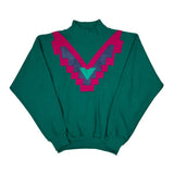 Unbranded Sweatshirt - Small Green Cotton Blend