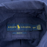 Ralph Lauren Slim Fit Shirt - Small Navy Cotton