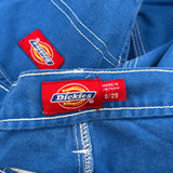Dickies Carpenter Trousers - 29W 28L Blue Cotton