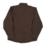 Carhartt Flannel Shirt - Large Brown Cotton