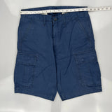 Levis Cargo Shorts - 34W 10L Blue Cotton