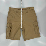 Quiksilver Cargo Shorts - 34W 11L Khaki Cotton