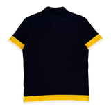 Lacoste Striped Polo Shirt - Medium White Cotton