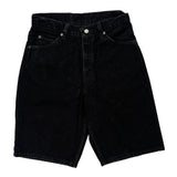Levis Denim Shorts - 28W 9L Black Cotton