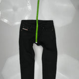 Diesel Skinny Jeans - 29W 30L Black Cotton Blend