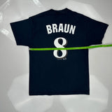 Milwaukee Brewers Majestic Mlb T-Shirt - Large Navy Cotton