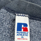 Russell Athletic Sweatshirt - XL Grey Cotton Blend