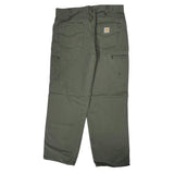 Carhartt Carpenter Trousers - 34W 30L Green Cotton