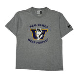 University Puma Graphic T-Shirt - Large Grey Cotton Blend