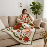 Anycozy Sunflower Design Throw Blanket – Soft Camping Mat & Cozy Home Décor