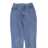 Womens Blue Relaxed Fit Denim Jeans W26 L29 Cotton Blend Zip Pockets