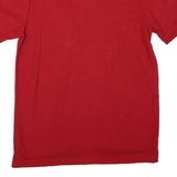 CHAPS Mens Red Short Sleeve Plain Polo Shirt M Classic Cotton Blend Comfort