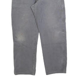 DICKIES Mens Cotton Blend Grey Regular Straight Trousers W36 L30 Workwear