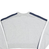 CONVERSE Womens Grey Sweatshirt XS Crew Neck Cotton Blend Pullover Striped