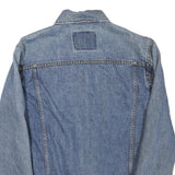 LEVI'S Mens Blue Denim Jacket S Cotton Blend Button Closure Classic Fit