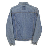 LEVI'S Mens Blue Denim Jacket S Cotton Blend Button Closure Classic Fit