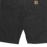 CARHARTT Mens Black Casual Shorts XL W40 Cotton Durable Workwear