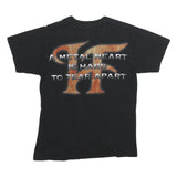 FRUIT OF THE LOOM Mens Black HammerFall Graphic T-Shirt M Short Sleeve Crew Neck