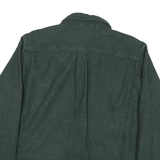 EDDIE BAUER Mens Green Cotton Blend Shirt L Classic Fit Button Pocket
