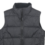 BENCH Womens Black Nylon Puffer Gilet M Sleeveless Zip Up Lightweight Warm