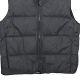 BENCH Womens Black Nylon Puffer Gilet M Sleeveless Zip Up Lightweight Warm