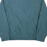 Mens Blue Polyester Blend Zip Jacket L Casual Plain Lightweight Outerwear