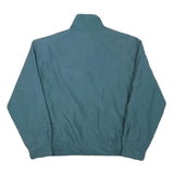 Mens Blue Polyester Blend Zip Jacket L Casual Plain Lightweight Outerwear