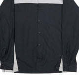 RED KAP Mens Black & Grey & Blue Work Shirt M Volkswagen Logo Patch Long Sleeve