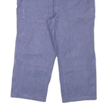 SPILAG Mens Cotton Blend Blue Relaxed Straight Trousers W38 L23 Casual Workwear