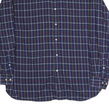 TOMMY HILFIGER Mens Blue & Red Checked Shirt M Classic Button Down Cotton