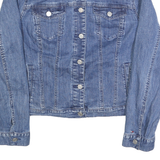TOMMY HILFIGER Womens Blue Denim Jacket XL Cotton Classic Button Closure Casual