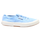 SUPERGA Low Top Trainers Blue Canvas Womens UK 5