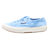 SUPERGA Low Top Trainers Blue Canvas Womens UK 5