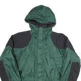 RED RIDGE Mens Green & Black Outdoor Nylon Zip Jacket L Water Resistant Hooded