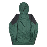 RED RIDGE Mens Green & Black Outdoor Nylon Zip Jacket L Water Resistant Hooded