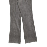 NAVY BLUE Womens Cotton Blend Navy Blue Regular Flared Trousers W28 L32