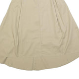 DICKIES Womens Beige Cotton Blend A-Line Midi Skirt XS Practical Comfortable