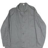 WORKER Mens Grey Cotton Blend Button Jacket XL Plain Workwear Durable