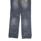 REWARD Mens Blue Regular Fit Straight Leg Denim Jeans W34 L34 Casual Wear