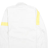 NIKE Mens White & Yellow Juventus 1/4 Zip Sweatshirt M Football Training Top