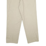 RED KAP Mens Polyester Blend Beige Regular Fit Straight Leg Trousers W36 L32