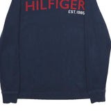 TOMMY HILFIGER Mens Blue Hilfiger Est 1985 Crew Neck XS Sweatshirt Cotton