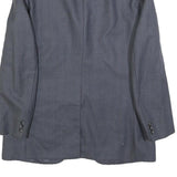 RITEX Mens Grey Wool Pinstripe Jacket M Woven Button Closure Classic Tailored