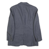 RITEX Mens Grey Wool Pinstripe Jacket M Woven Button Closure Classic Tailored