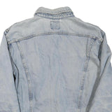 LEE Mens Light Blue Denim Jacket XL Cotton Blend Button Closure Classic