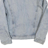 LEE Mens Light Blue Denim Jacket XL Cotton Blend Button Closure Classic