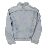LEE Mens Light Blue Denim Jacket XL Cotton Blend Button Closure Classic