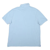 TOMMY HILFIGER Mens Blue Short Sleeve Plain Polo Shirt XL Casual Classic Fit