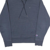 CHAMPION Mens Blue Hoodie S Cotton Blend Pullover Drawstring Hood Casual