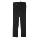 SIXTH JUNE Womens Jeans Black Slim Skinny Denim W32 L34 Distressed Zip